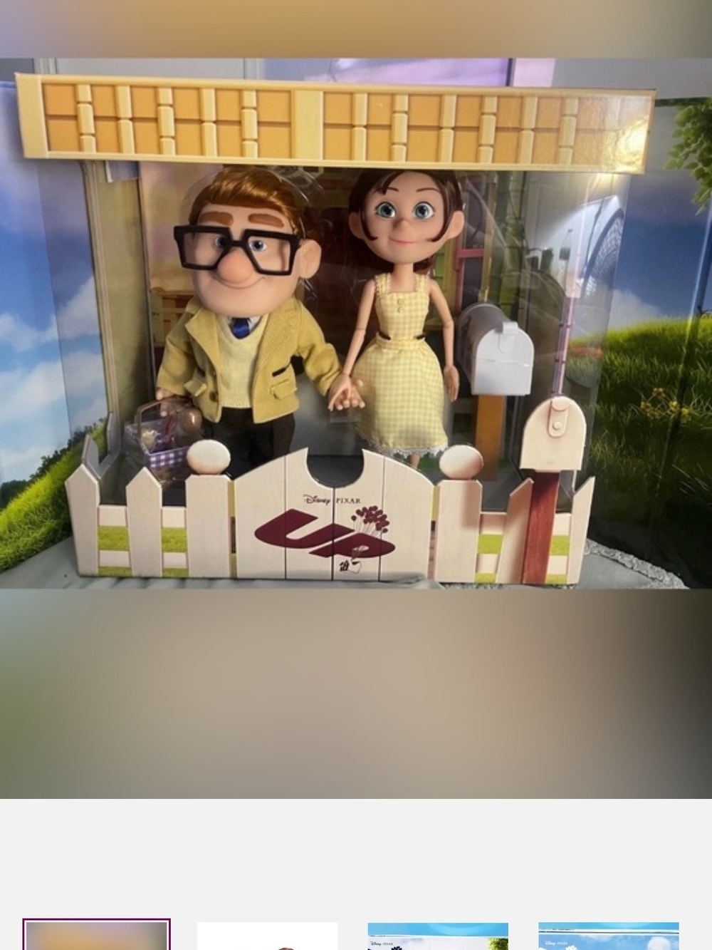 Disney Parks Pixar Up 15th Anniversary Elli & Carl Limited Edition Doll Set NIB